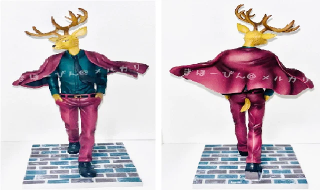MEGAHOUSE BEASTARS SHISHI-GUMI Louis Rui Figura in scala 1/8 graffiata ...