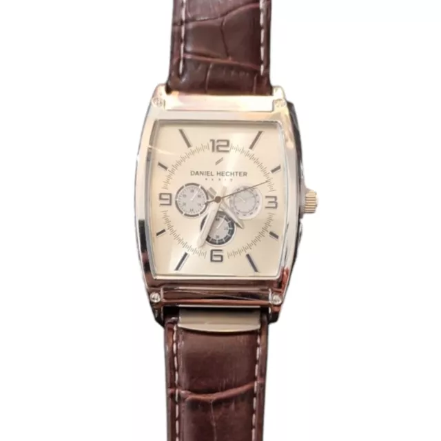 DANIEL HECHTER ATLAS For Men Quartz Watch with Black Strap. 9.99