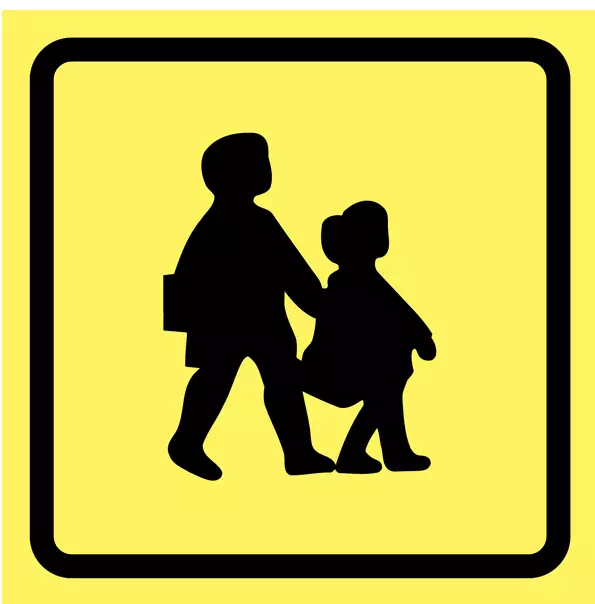 School Bus Marker Sign & Suckers Fits Universal Bus / Van Truck/Window/Wall