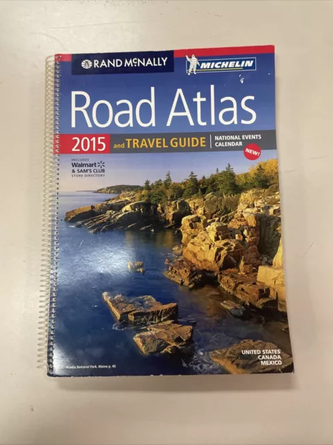 2015 Michelin Road Atlas And Travel Guide W/ National Events Calendar