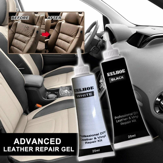 LEATHER REPAIR FILLER Cream Vinyl Kit Restore Car Seat Sofa Scratch
