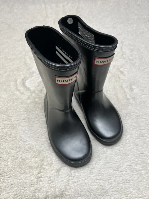 Hunter Wellies Wellingtons Toddler Size 8 Nebula Gray Boots