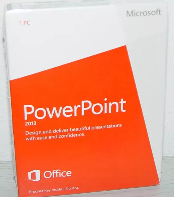 NEW Microsoft Office PowerPoint 2013 Vollversion englisch english 079-05835 PKC