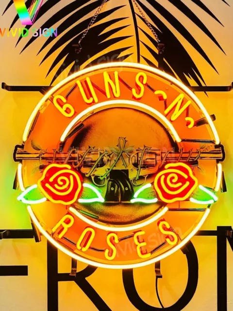 Guns N' Roses 17"x17" Neon Light Lamp Sign With HD Vivid Printing