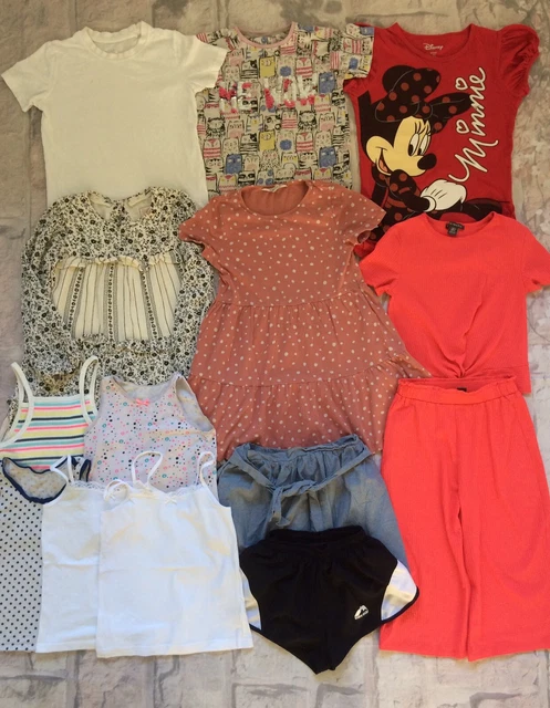 Girls Clothes Bundle 7-8 Years Tops Shorts Dress Vests Next M&S TU George Etc