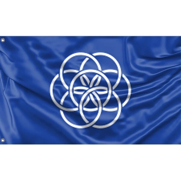 Drapeau Gijon – Unique Design – Fabriqué En UE – 90x150 Cm (3x5 Ft) Avec œillets