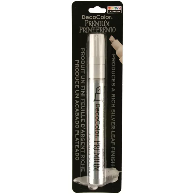 3 Pack Uchida DecoColor Premium Chisel Paint Marker-Silver 350-C-SLV