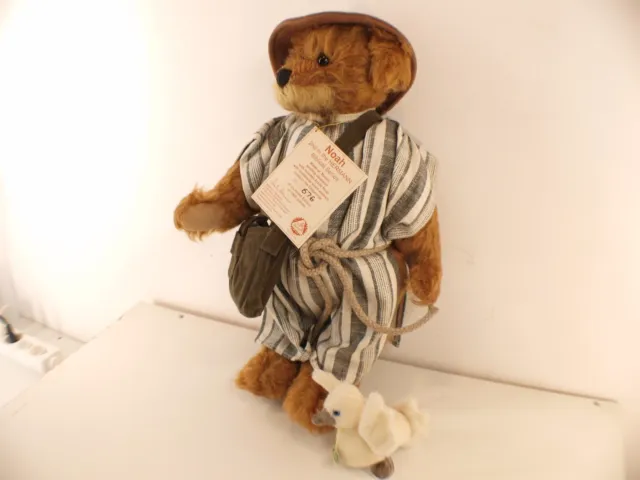 Hermann ours Bear Noah bible serie nounours peluche 43 cm neuf n°676/1000 ex 3