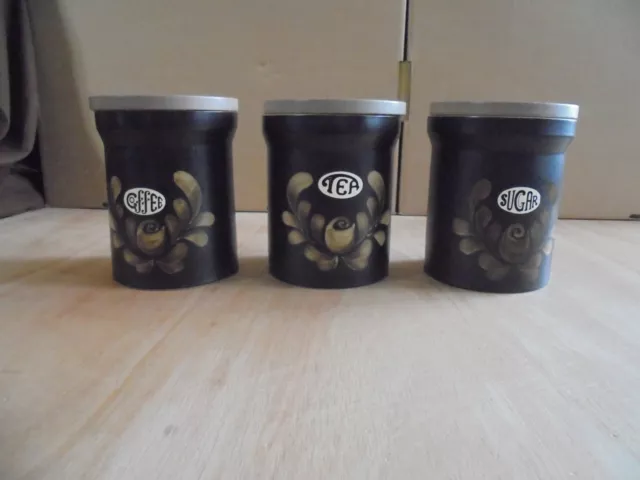 Denby tea sales coffee sugar canisters
