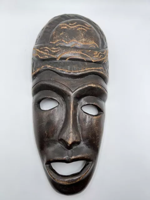 VINTAGE AFRICAN WOOD Carved Tribal Mask $125.00 - PicClick