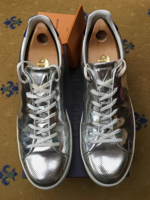 LOUIS VUITTON MENS Shoes Silver Trainers Sneakers UK 12 US 13 EU 46  Frontrow £329.00 - PicClick UK