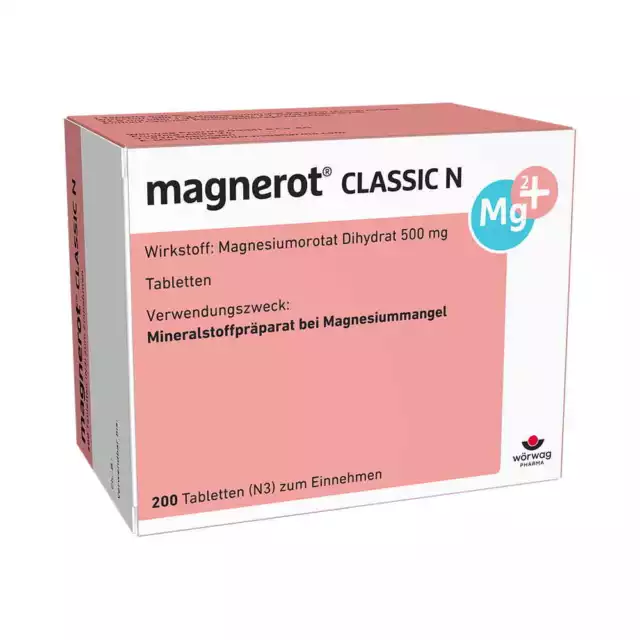 magnerot CLASSIC N 200 St Tabletten