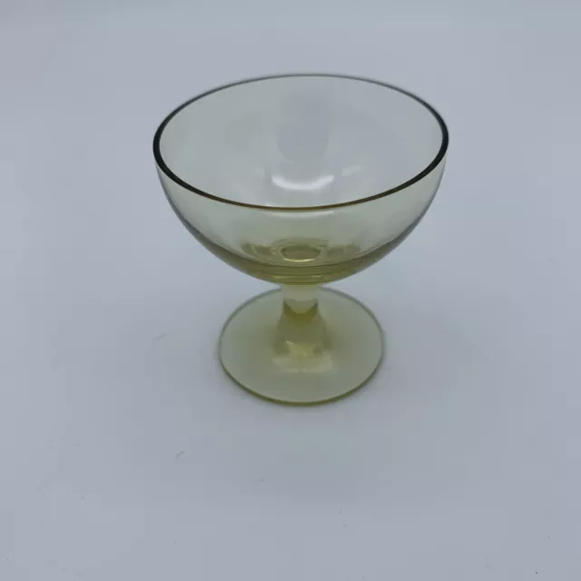 Russel Wright American Modern Morgantown rare cordial glass chartreuse