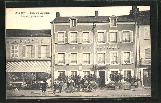 CPA Corbigny, Hotel du Commerce