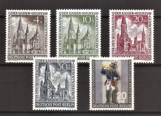 ALEMANIA / GERMANY BERLIN - Mi. 106-09, 120, MNH  (86% DISCOUNT Cat.)