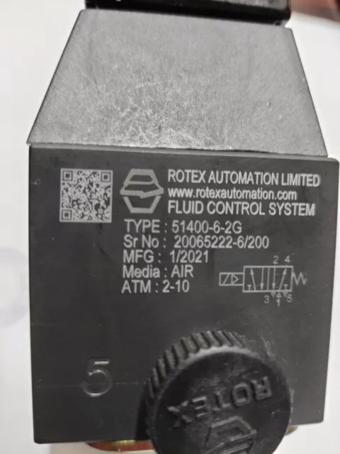 Rotex Liquide Contrôle Système Type 51400-6-2G Neuf Ouvert Boîte Solenoidvalve