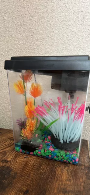 Top Fin Fish Tank With Extra Filter and Aquarium Rocks