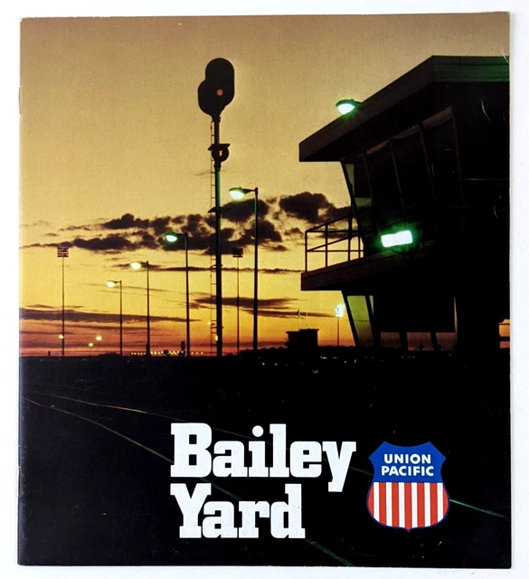1980s Union Pacific Railways Bailey Yard Noth Platte Nebraska Vintage Booklet NE