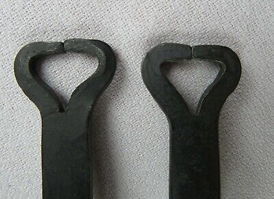 8 Hand Forged Wrought Iron Hooks, 4" 3