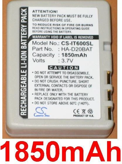 Batterie De Remplacement Pour Scanner Code-barre Casio HA-F21LBAT / HA-F20BAT - Li-ion 1880mAh 3,7V