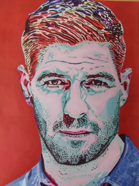 Steve Gerrard liverpool A3 art poster