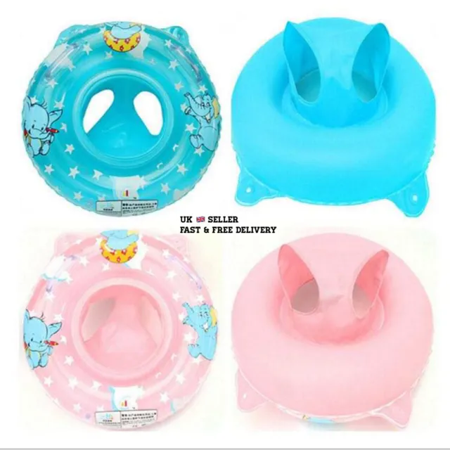 UK Baby Swimming Ring Inflatable Float Seat Toddler Kid Water Pool Swim Aid Toys