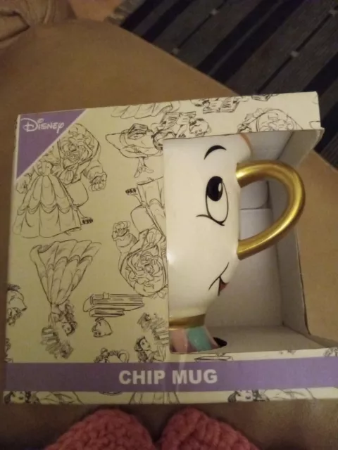 Disney Primark Beauty And The Beast Chip Potts Cup Mug Decor NEW IN BOX