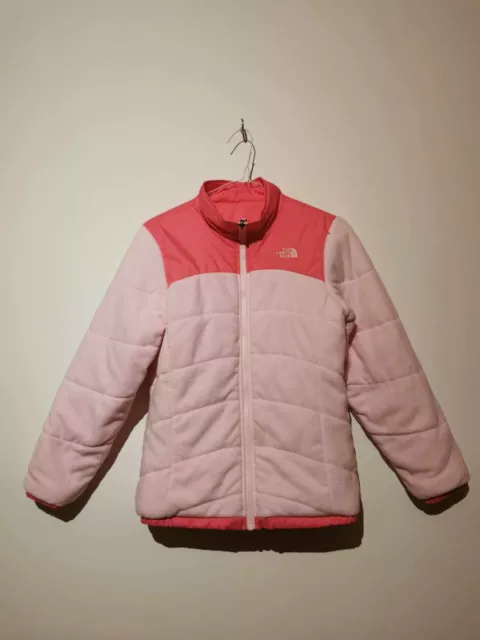 Veste Réversible Fille THE NORTH FACE Taille L (14-16 ans) Rose - Coupe-Vent