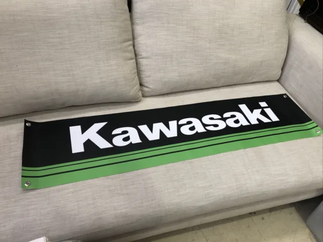 Kawasaki Vinyl Banner Reproduced New