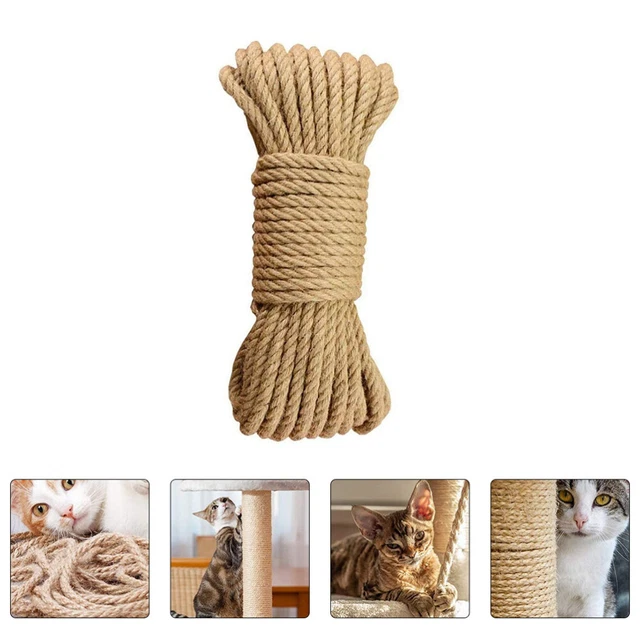 NATURAL JUTE TWINE Replacement Cat Scratching Post Sisal Rope Claw £12.