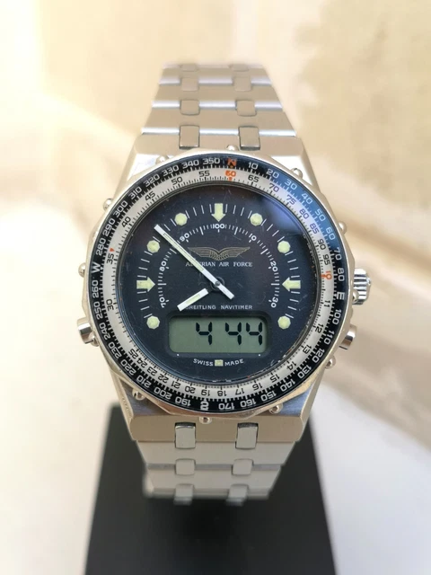 Orologio BREITLING NAVITIMER  LCD COSMOS ref. 81470 quartz  PARZIAL. FUNZIONANTE
