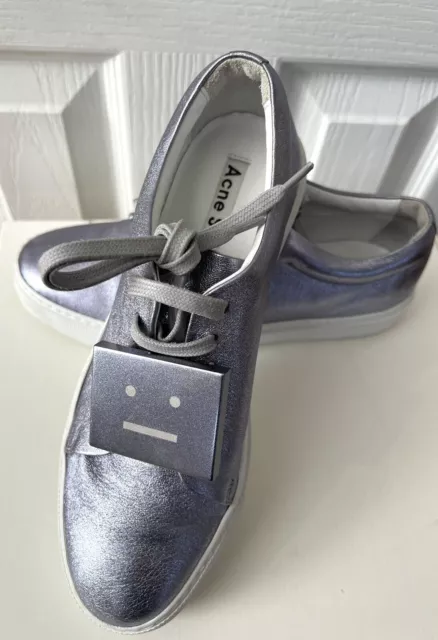 ACNE Adriana Sneakers Metallic Lavender Space Gray 38