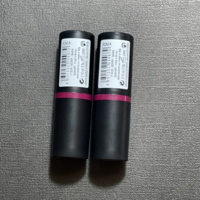 2x Essence Ultra Last Instant Colour Lipstick #17 Bur-Berry  (0.12 oz)