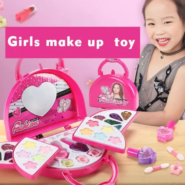 1set Girls Make Up Set Washable Makeup Kit For Young Children Gift Kids New H9O9