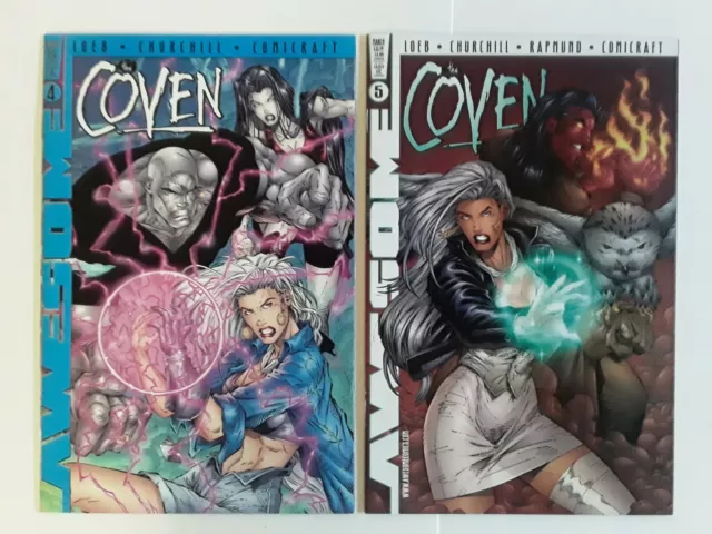 the Coven (vol 1) #4 & #5 (2 book lot) High Grade. Awesome Comics 1998