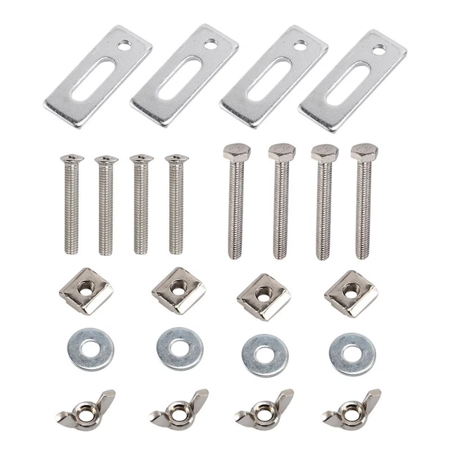 4 Pack T-Track Clamp, T Track Hold Down Kit Compatible with 3018-PRO,30h