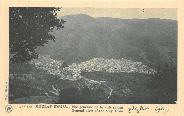 Cpa Maroc Moulay Idriss General View Of The Holy City