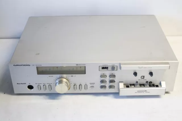 En panne : Platine cassette K7 Hifi Vintage GRUNDIG CF5000 ( prises DIN )