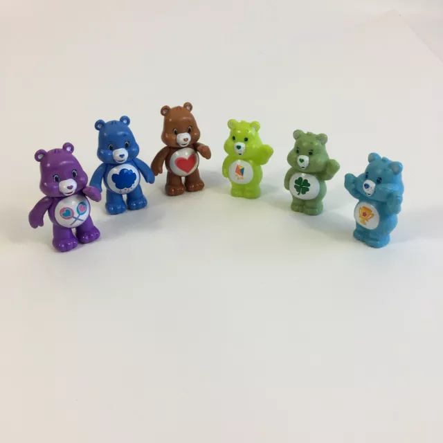 LOT of 6 Vintage Care Bears Figurines Set Figures TCFC Mixed