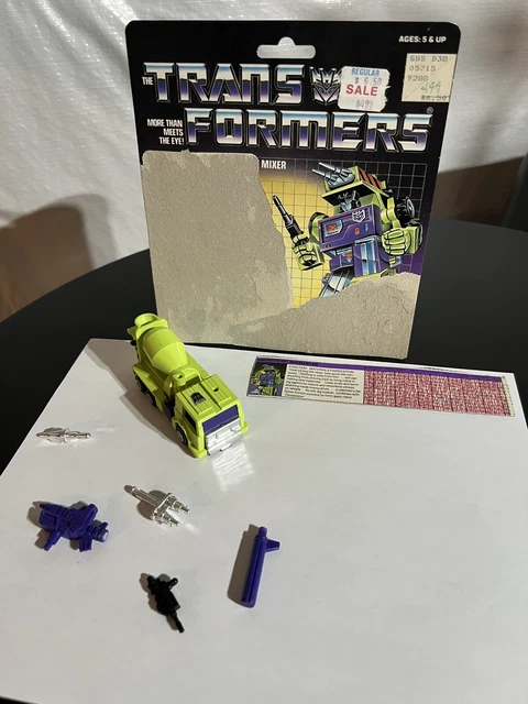 TRANSFORMERS G1 ORIGINAL vintage devastator constructicons mixmaster ...