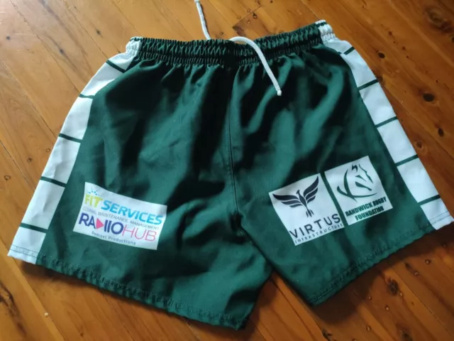 RANDWICK WARRIORS Footy Shorts Mens Rugby Small1 Elastic Waist Union ISC VGC 3