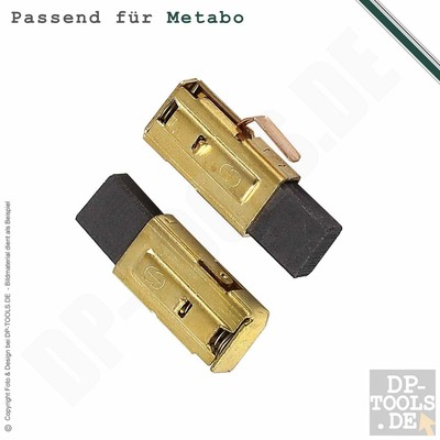 DP 2 Balais pour METABO Wepbf 15-150 Quick 8x12,5x15mm 316065450 Meuleuse 