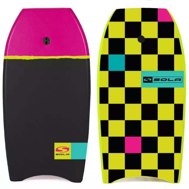 Sola Revolver 37" High Density EPS Pro Bodyboard - Pink & Black