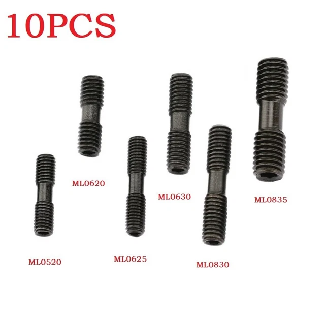 Tornillo de abrazadera 10 piezas ML0620 ML0625 ML0630 ML0835 metalurgia pieza de repuesto