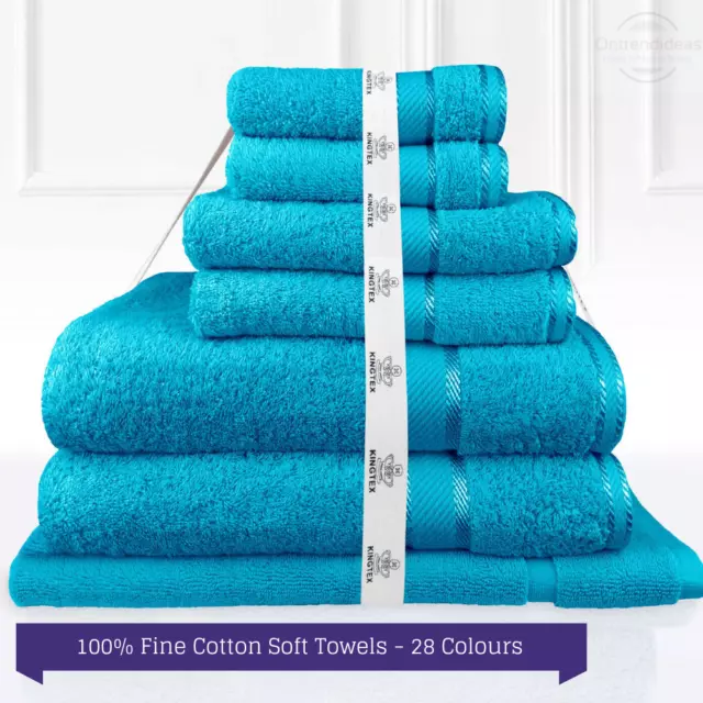 Luxury Kingtex 100% Supreme Cotton Towel Set | 100% Cotton Bath Towel Set