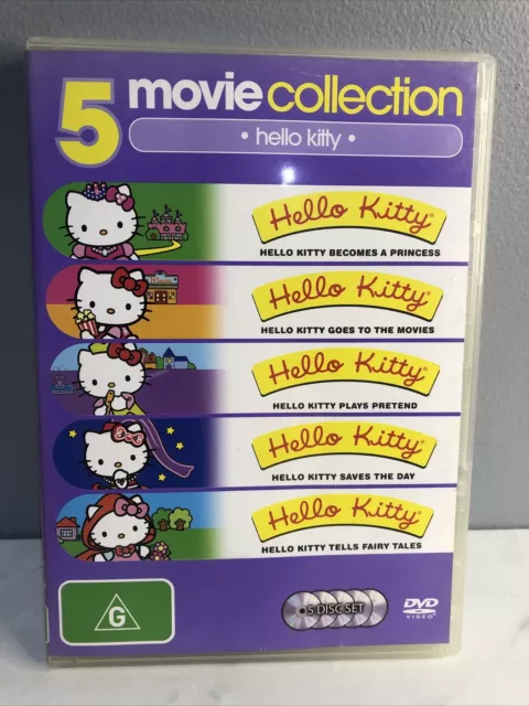 Hello Kitty 5 Movie DVD Collection [5 Disc Set] Animated Movies Lot