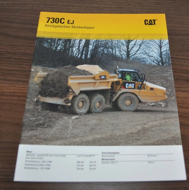 730c CATERPILLAR 730C EJ Knickgelenkter Muldenkipper Articulated Dump ...