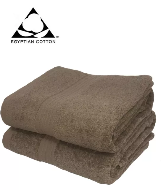 Hand Towel Latte 100% Egyptian Cotton 550Gsm Luxury 2 Towels