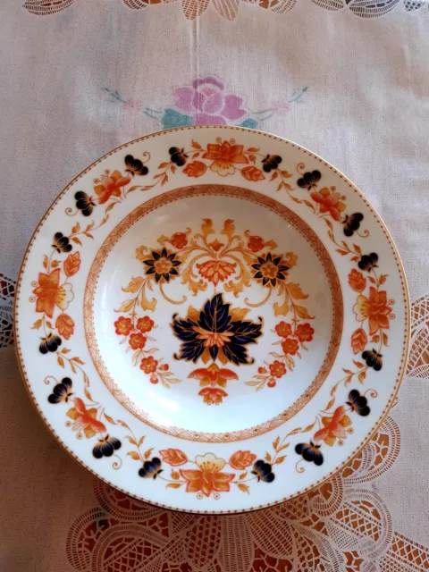 assiette porcelaine creuse de Limoges RAYNAUD décor imari diam 22cm  bon état