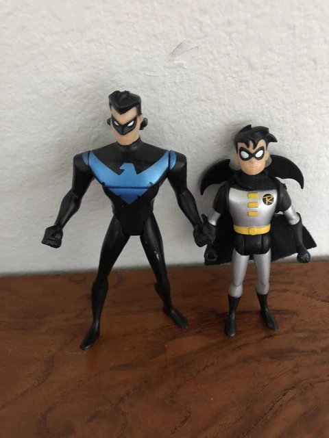 BATMAN ANIMATED SERIES ROBIN TIM DRAKE 2002 MATTEL SILVER DOLLAR and nightwing